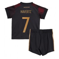 Fotbalové Dres Německo Kai Havertz #7 Dětské Venkovní MS 2022 Krátký Rukáv (+ trenýrky)